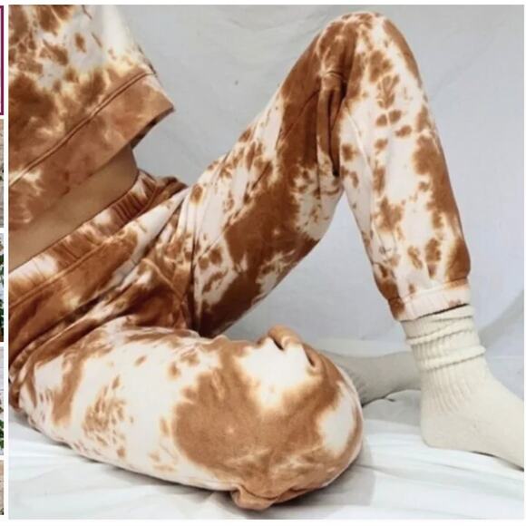 Mate The Label Ginger Tie Dye Sweatpant Joggers Fleece Organic Cotton Size XL - Picture 5 of 13